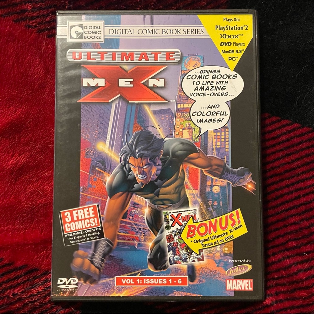 Marvel Ultimate X-men Vol 1 Issues 1-6 Digital Comic Book‎ Series DVD